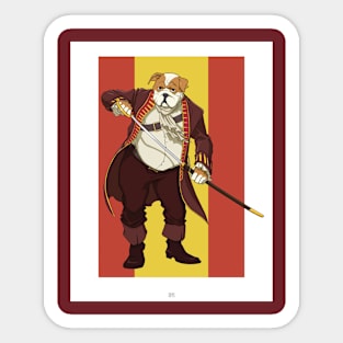 Swordmaster Bulldog Sticker